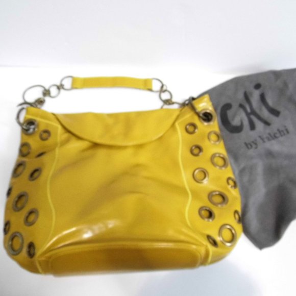 CHI by Falchi Mustard Grommet Hobo Bag - Picture 8 of 9